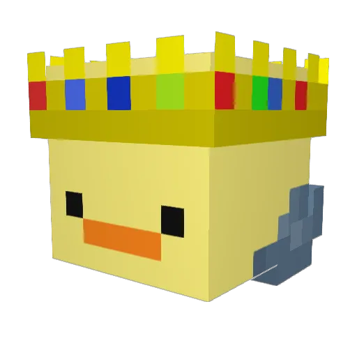 Qualle_XD Minecraft avatar head, 3D render
