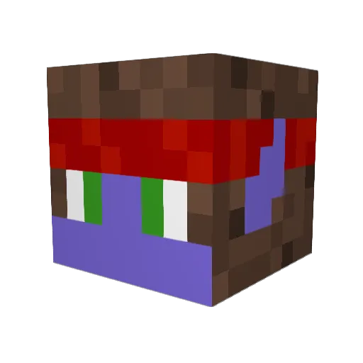 Quamen0417 Minecraft avatar head, 3D render