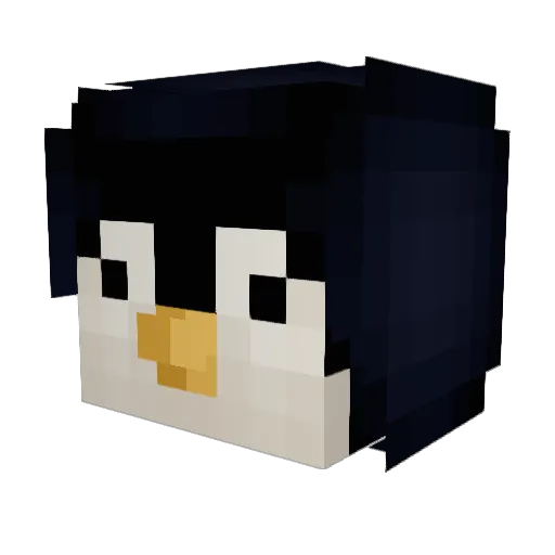 Quammel Minecraft avatar head, 3D render