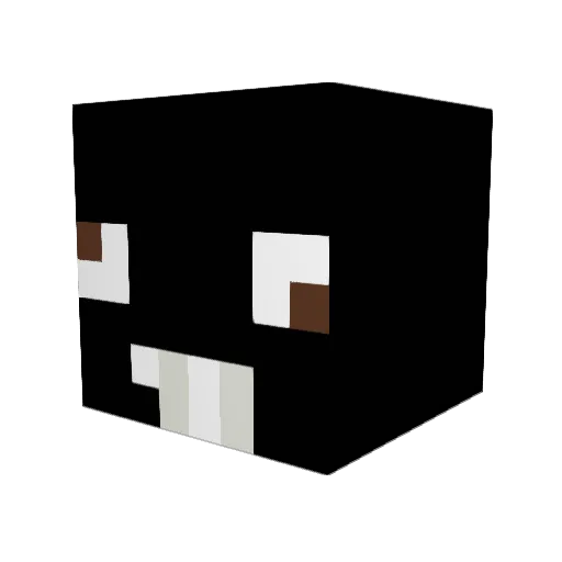 QuanKI Minecraft avatar head, 3D render