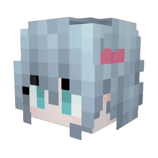Quan_Jiu Minecraft avatar head, 3D render