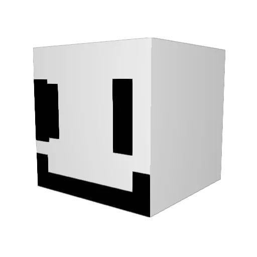 QuandaleNoDingle Minecraft avatar head, 3D render