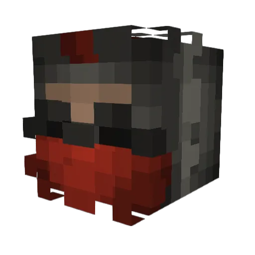 Quandingle Minecraft avatar head, 3D render