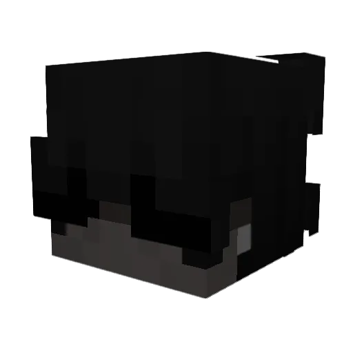 QuansRevenge Minecraft avatar head, 3D render