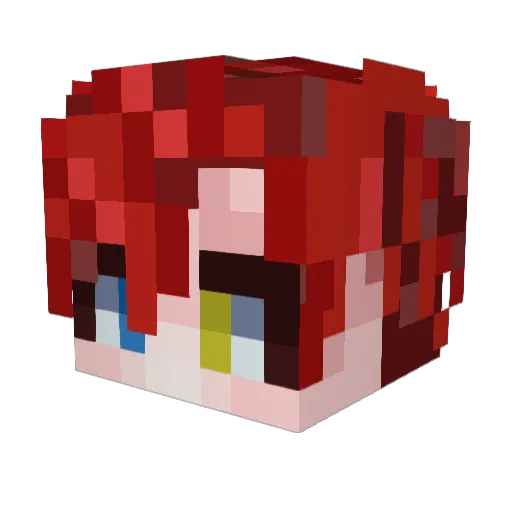 Quantum0101 Minecraft avatar head, 3D render
