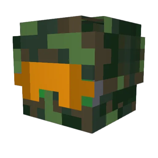 QuantumBeane Minecraft avatar head, 3D render