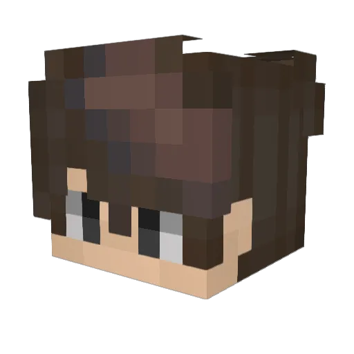 QuantumBoss Minecraft avatar head, 3D render