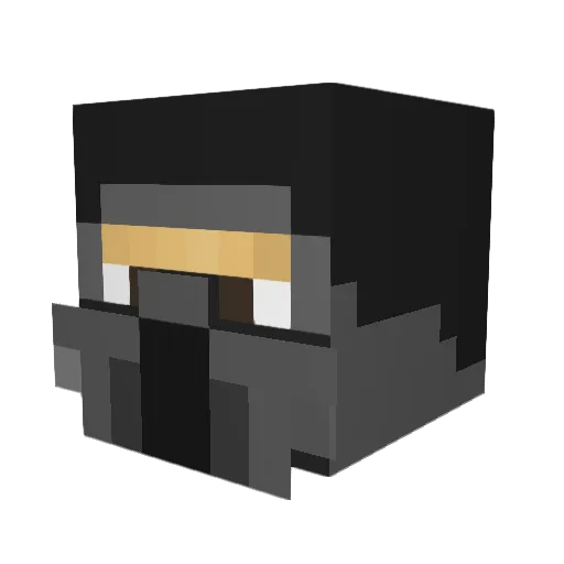 QuantumInfinite Minecraft avatar head, 3D render