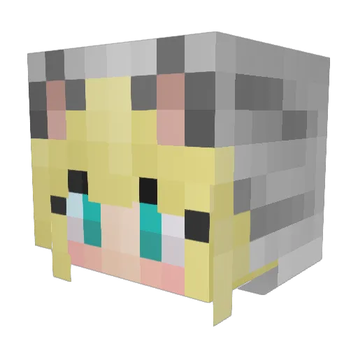 QuantumShadows Minecraft avatar head, 3D render