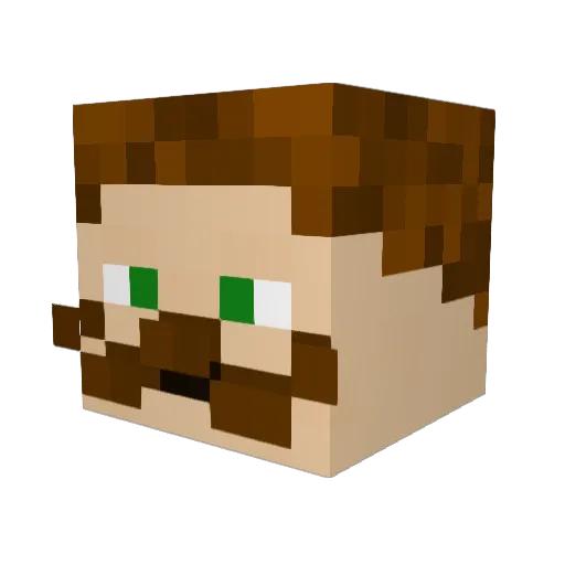 QuantumSliver Minecraft avatar head, 3D render