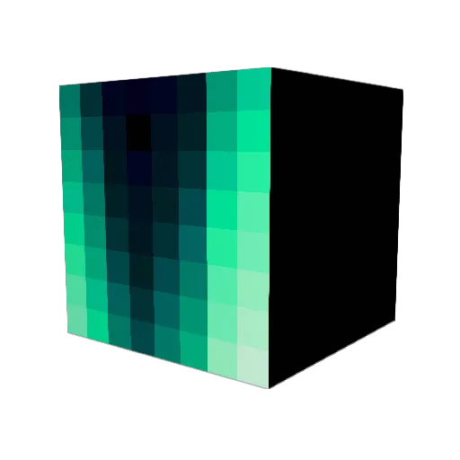 QuantumTherapy Minecraft avatar head, 3D render