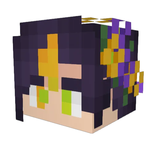 Quantum_Chicken Minecraft avatar head, 3D render