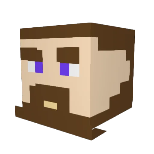 Quantum_Delta Minecraft avatar head, 3D render
