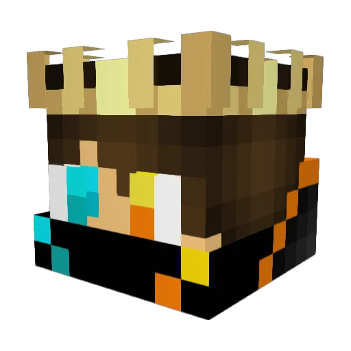QuarantineB0y Minecraft avatar head, 3D render