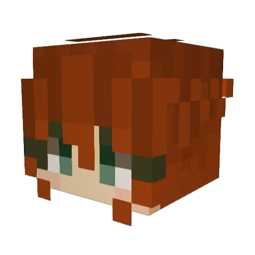 Quariad Minecraft avatar head, 3D render