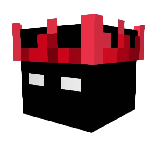 Quarix187 Minecraft avatar head, 3D render