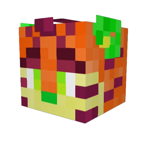 QuarkTiger Minecraft avatar head, 3D render