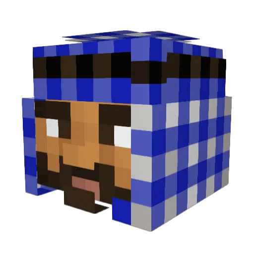Quark_oderso Minecraft avatar head, 3D render