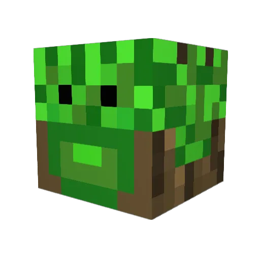 Quarkspeise Minecraft avatar head, 3D render