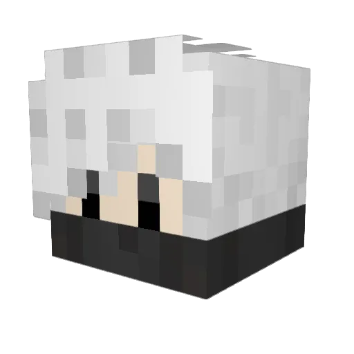 Quarox_ Minecraft avatar head, 3D render