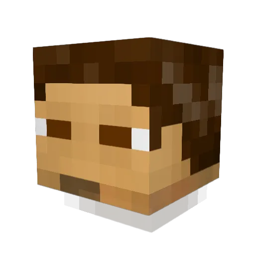 Quarry332 Minecraft avatar head, 3D render