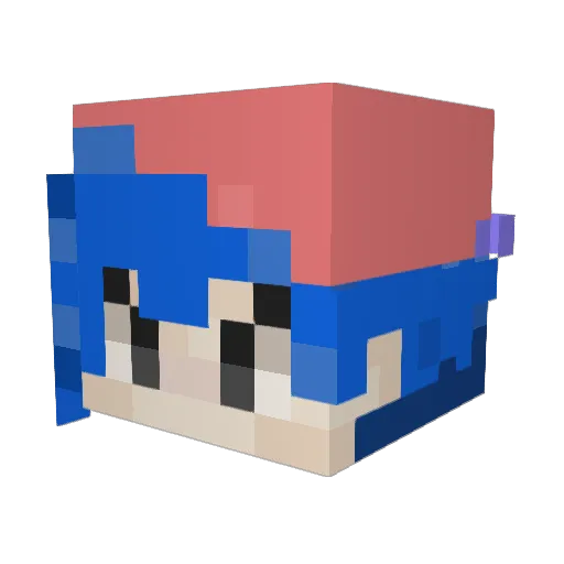 QuarryForge6 Minecraft avatar head, 3D render