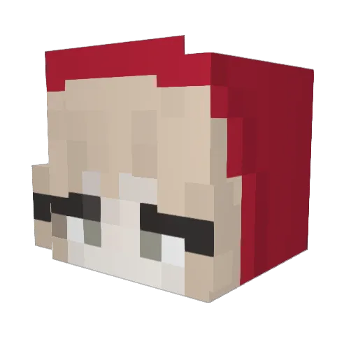 Quarten180 Minecraft avatar head, 3D render