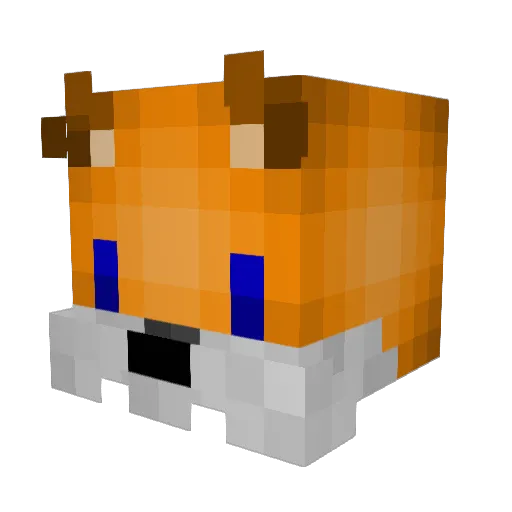 QuarterComma Minecraft avatar head, 3D render