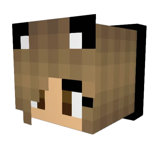 QuarterCraft123 Minecraft avatar head, 3D render