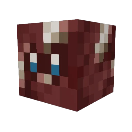 Quartzis Minecraft avatar head, 3D render