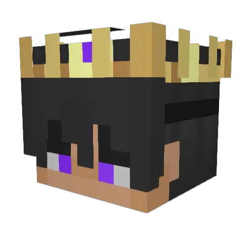 Quarytt Minecraft avatar head, 3D render