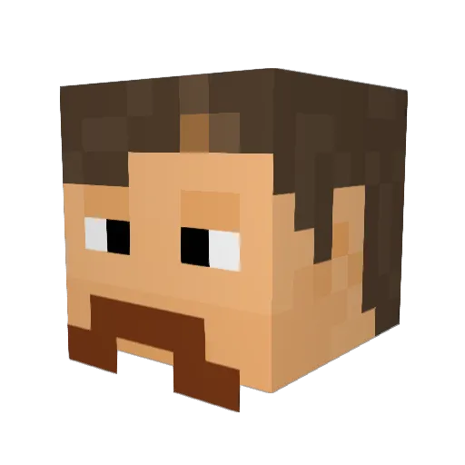 Quasar118 Minecraft avatar head, 3D render