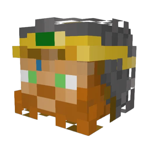 Quasar287 Minecraft avatar head, 3D render
