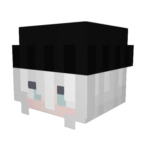 QuasarQuassel Minecraft avatar head, 3D render