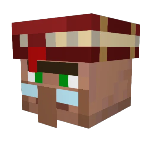 Quasarpro Minecraft avatar head, 3D render