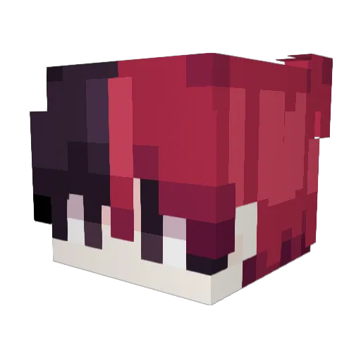 QuasiWarrior992 Minecraft avatar head, 3D render