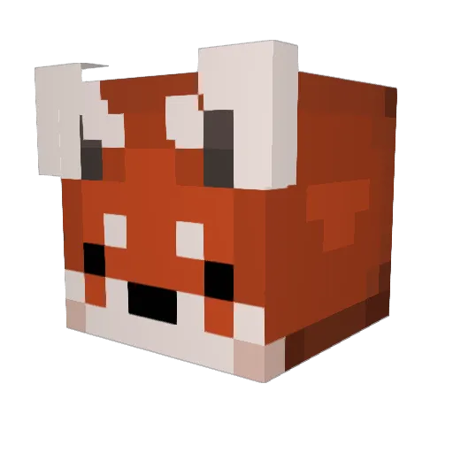 Quasichino Minecraft avatar head, 3D render
