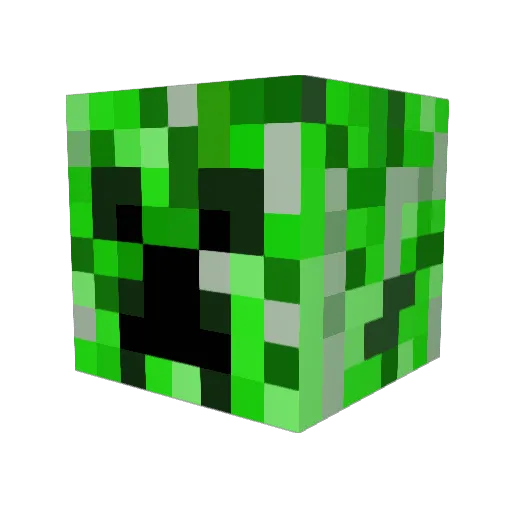 Quat_Gang Minecraft avatar head, 3D render