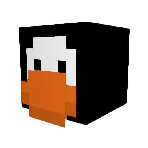 Quatri Minecraft avatar head, 3D render