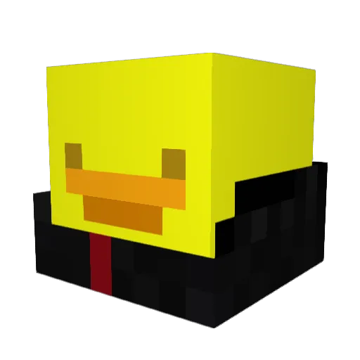 Quatsuki Minecraft avatar head, 3D render