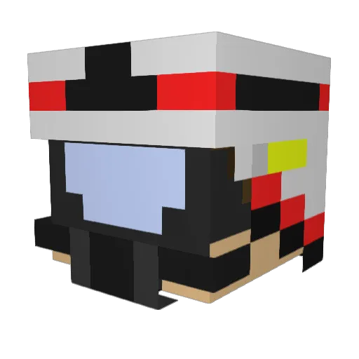QuattroXL Minecraft avatar head, 3D render