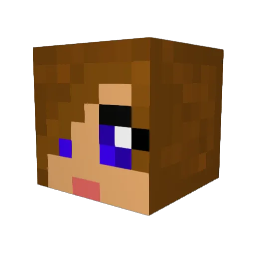 Quavious Minecraft avatar head, 3D render