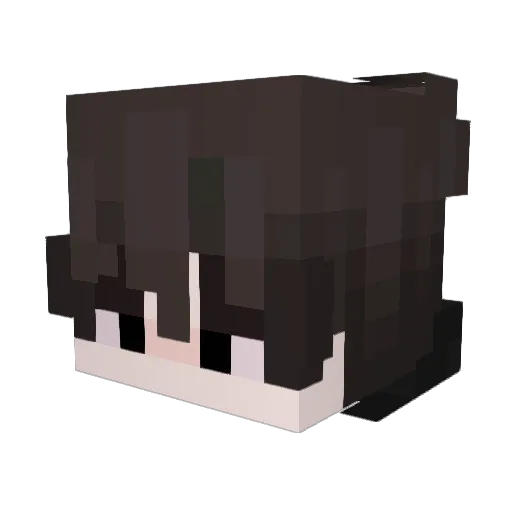 Quaweq Minecraft avatar head, 3D render