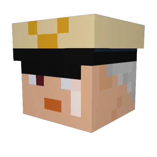 QuaxDerZauberer Minecraft avatar head, 3D render