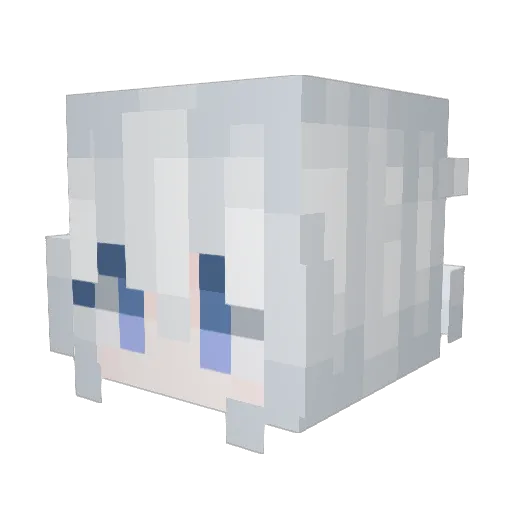 Quaxi56 Minecraft avatar head, 3D render