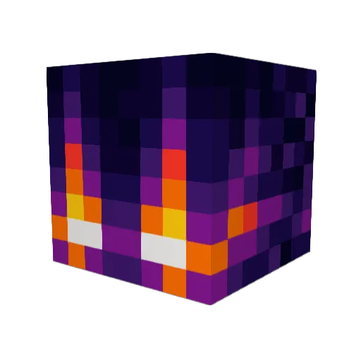 Quayball Minecraft avatar head, 3D render