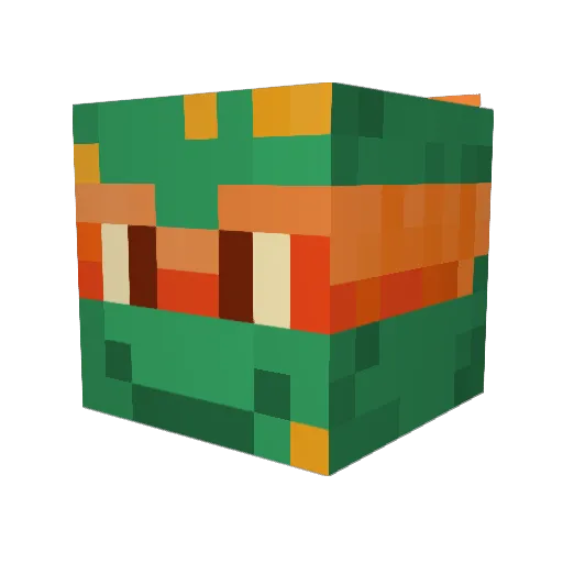 Quaziemodo Minecraft avatar head, 3D render
