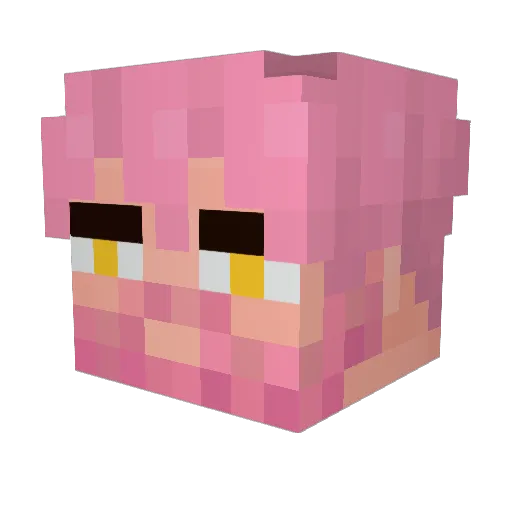 QuazyBlix Minecraft avatar head, 3D render