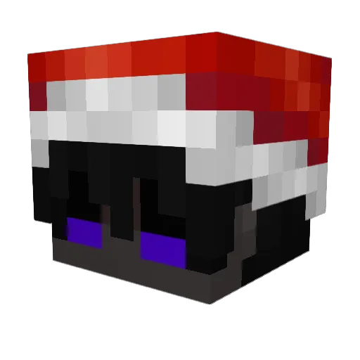 Quba6 Minecraft avatar head, 3D render