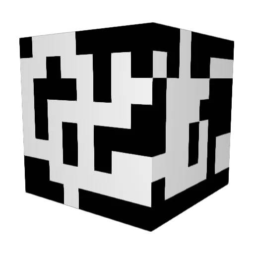 Qubanda Minecraft avatar head, 3D render